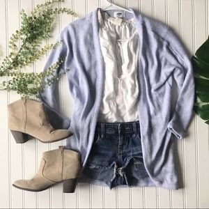 Old Navy open front cardigan blue periwinkle